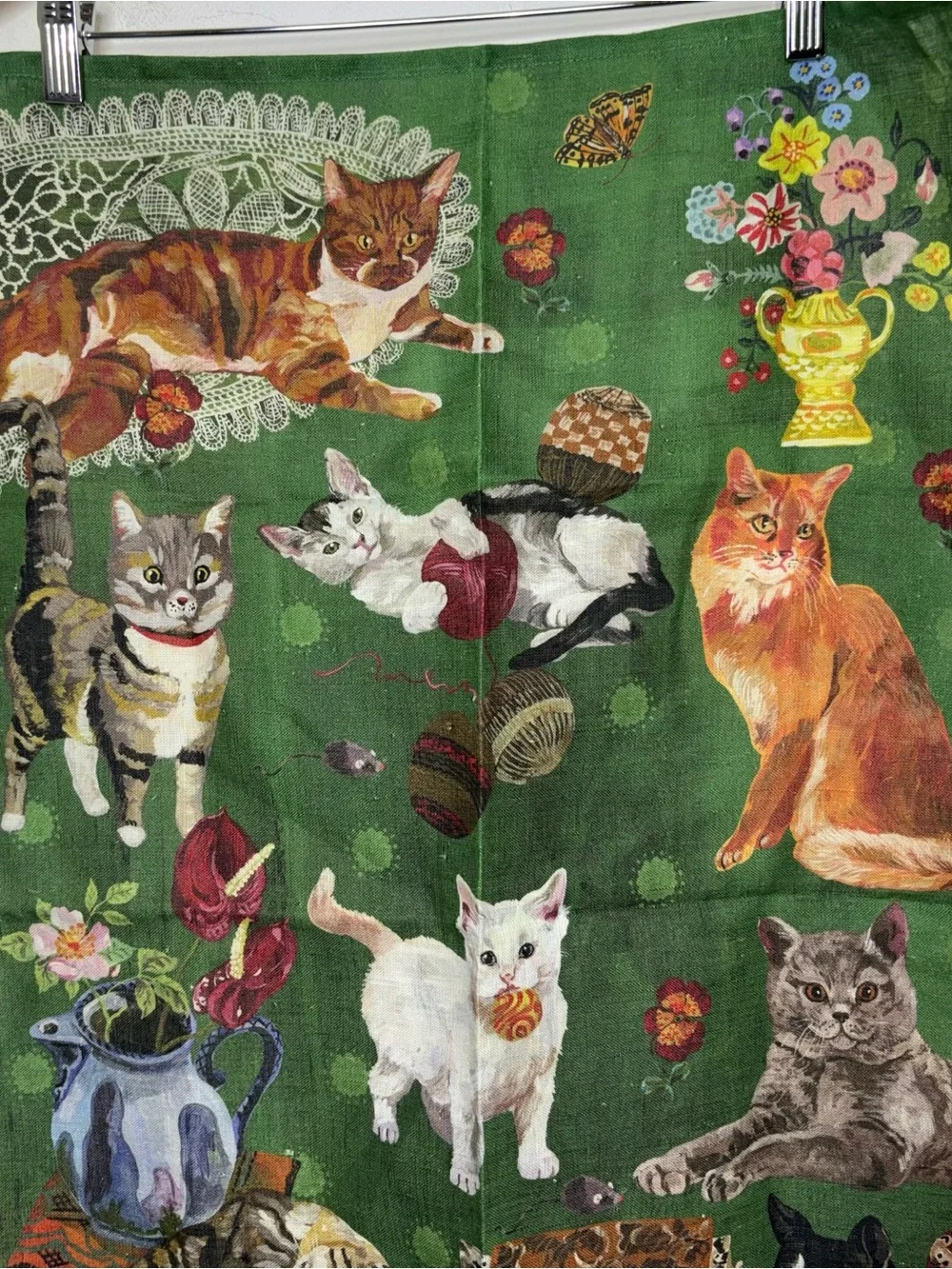 Nathalie Lete The Cats Linen Tea Towel Avenida Home 27